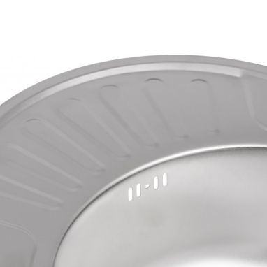 KRONER Мойка врезная для кухни KRP Satin-5745 0.8 мм 180 мм оборотная матовая (CV022775)