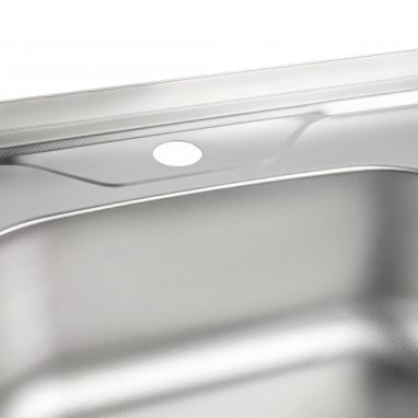 KRONER Мойка накладная для кухни KRP Satin-6060L 0.6 мм 160 мм правое крыло матовая (CV022823)