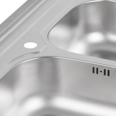 KRONER Мойка накладная для кухни KRP Satin-6080Z 0.8 мм 180 мм без крыла матовая (CV022827)
