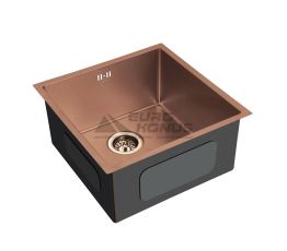MIXXUS Мийка врізна для кухні MX4843 220x1.0 PVD Bronze без крила матова бронзова