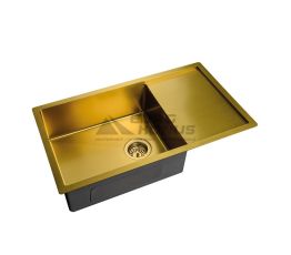 MIXXUS Мийка врізна для кухні MX7844 200x1.2 PVD Gold обертаєма матова золота