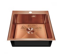 MIXXUS Мийка врізна для кухні MX5050 200x1.0 PVD Bronze без крила матова бронзова