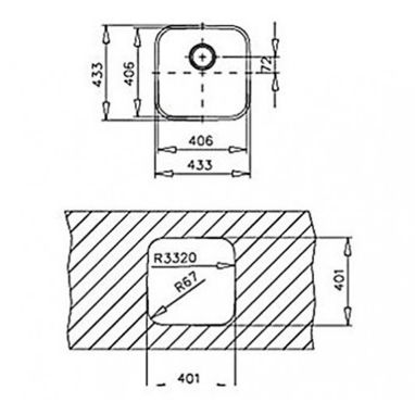 TEKA Кухонная мойка из нержавеющей стали Be 40.40 (18) (10125005)