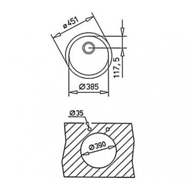 TEKA Кухонная мойка из нержавеющей стали Be Ø 39 (10125006)