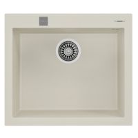 TEKA Мойка врезная для кухни FORSQUARE 50.40 TG без крыла крем (115230008)