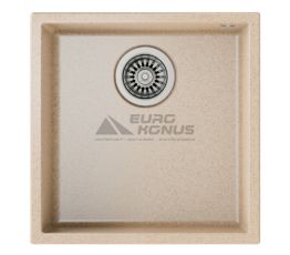 TEKA Мойка под столешницу для кухни SQUARE 40.40 TG без крыла светло бежевый (115230027)