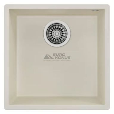 TEKA Мойка под столешницу для кухни SQUARE 40.40 TG без крыла крем (115230028)