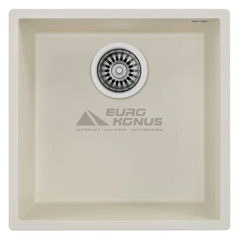 TEKA Мойка под столешницу для кухни SQUARE 40.40 TG без крыла крем (115230028)