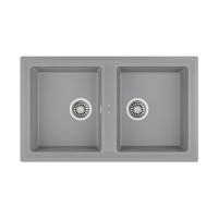 TEKA Кухонная мойка из тегранита Stone 90 B-TG 2B серый металлик (115260000) 115260007
