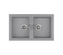 TEKA Кухонная мойка из тегранита Stone 90 B-TG 2B серый металлик (115260000) 115260007