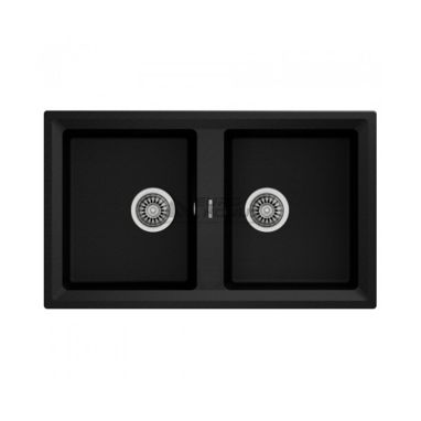 TEKA Кухонная мойка из тегранита Stone 90 B-TG 2B черный металлик (115260003) 115260010