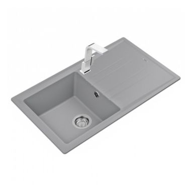 TEKA Кухонная мойка из тегранита Stone 50 B-TG 1B 1D серый металлик (115330014)