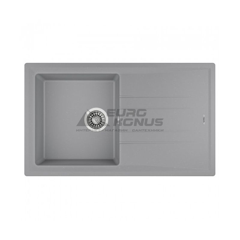 TEKA Кухонная мойка из тегранита Stone 50 B-TG 1B 1D серый металлик (115330014)