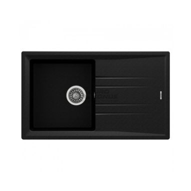 TEKA Кухонная мойка из тегранита Stone 50 B-TG 1B 1D черный металлик (115330017)