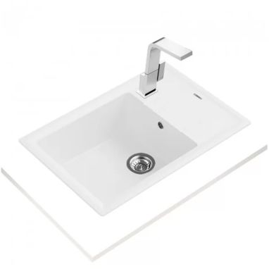 TEKA Кухонная мойка из тегранита Stone 60 S-TG 1B 1D белый (115330033)