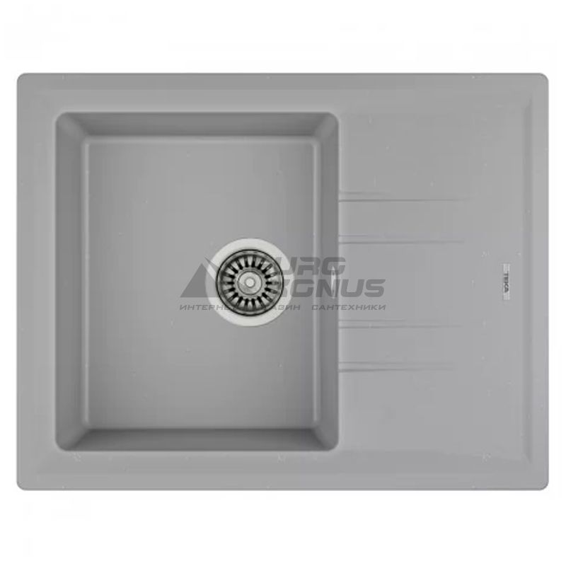 TEKA Кухонная мойка из тегранита Stone 45 B-TG 1B 1D серый металлик (115330042)