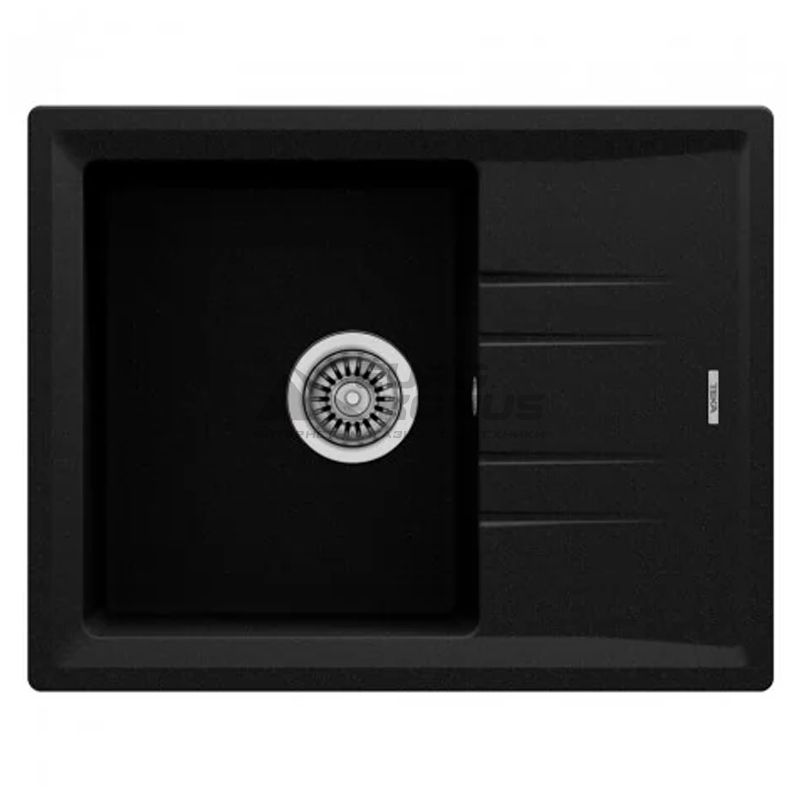 TEKA Кухонная мойка из тегранита Stone 45 B-TG 1B 1D черный металлик (115330045)