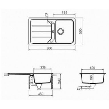TEKA Кухонная мойка из тегранита Simpla 45-B TG песочный (40144514)