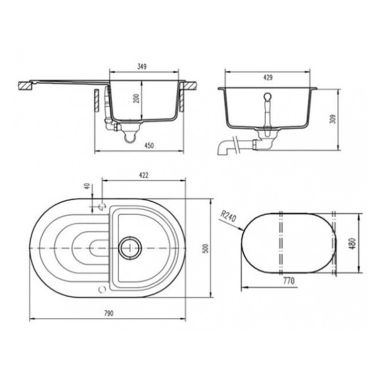 TEKA Кухонная мойка из тегранита Perla 45 B-TG бежевый (40144588)