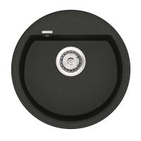VANKOR Мойка врезная для кухни Easy без крыла black (EMR 01.45)