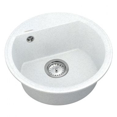 VANKOR Мойка врезная для кухни Easy без крыла White stone (EMR 01.45)