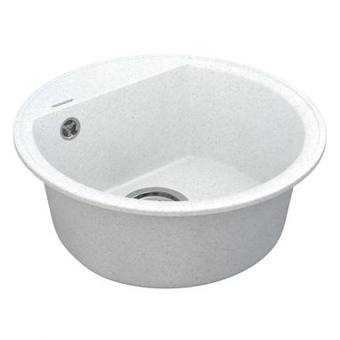 VANKOR Мойка врезная для кухни Easy без крыла White stone (EMR 01.45)