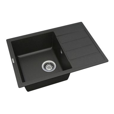 VANKOR Мойка врезная для кухни Easy оборотная black (EMP 02.62)
