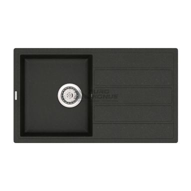 VANKOR Мойка врезная для кухни Easy оборотная black (EMP 02.76)