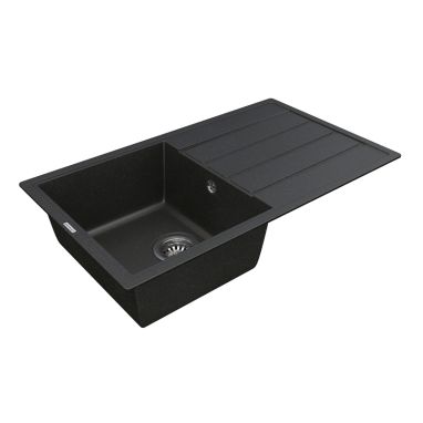 VANKOR Мойка врезная для кухни Easy оборотная black (EMP 02.76)