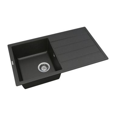 VANKOR Мойка врезная для кухни Easy оборотная black (EMP 02.76)