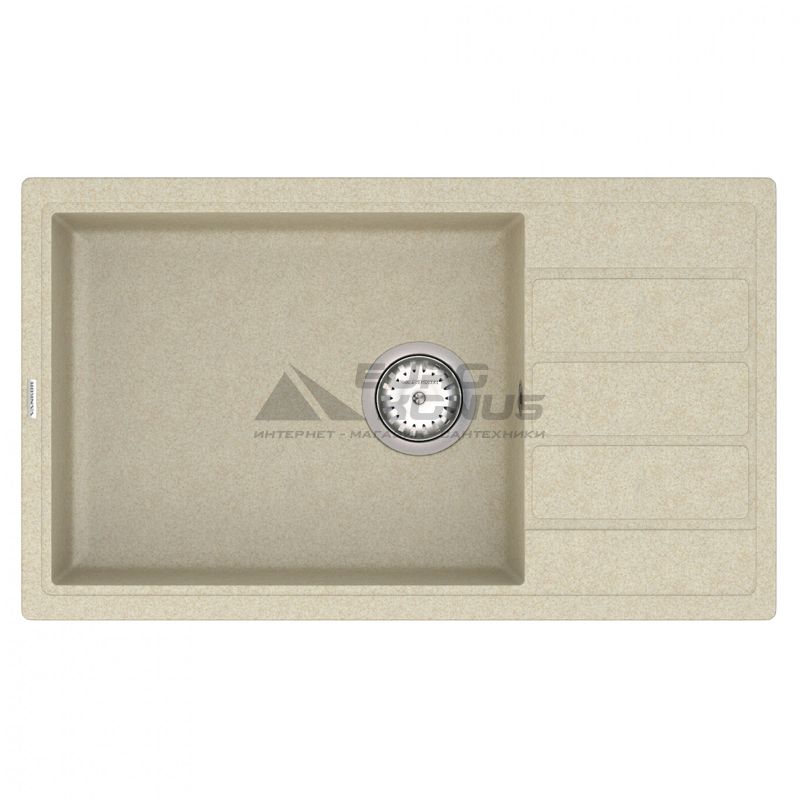 VANKOR Мойка врезная для кухни Easy оборотная Beige (EMP 02.76 XL)