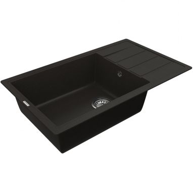 VANKOR Мойка врезная для кухни Easy оборотная Black (EMP 02.76 XL)