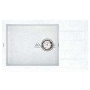 VANKOR Мойка врезная для кухни Easy оборотная White stone (EMP 02.76 XL)