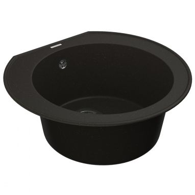 VANKOR Мойка врезная для кухни Kres без крыла Black (KMR 01.52)