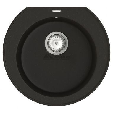 VANKOR Мойка врезная для кухни Kres без крыла Black (KMR 01.52)