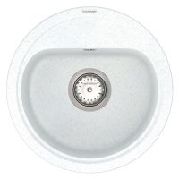 VANKOR Мойка врезная для кухни Lira без крыла White stone (LMR 01.44)