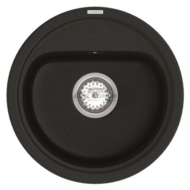 VANKOR Мойка врезная для кухни Lira без крыла black (LMR 01.44)