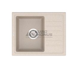 VANKOR Мойка врезная для кухни Lira оборотная beige (LMP 02.55)