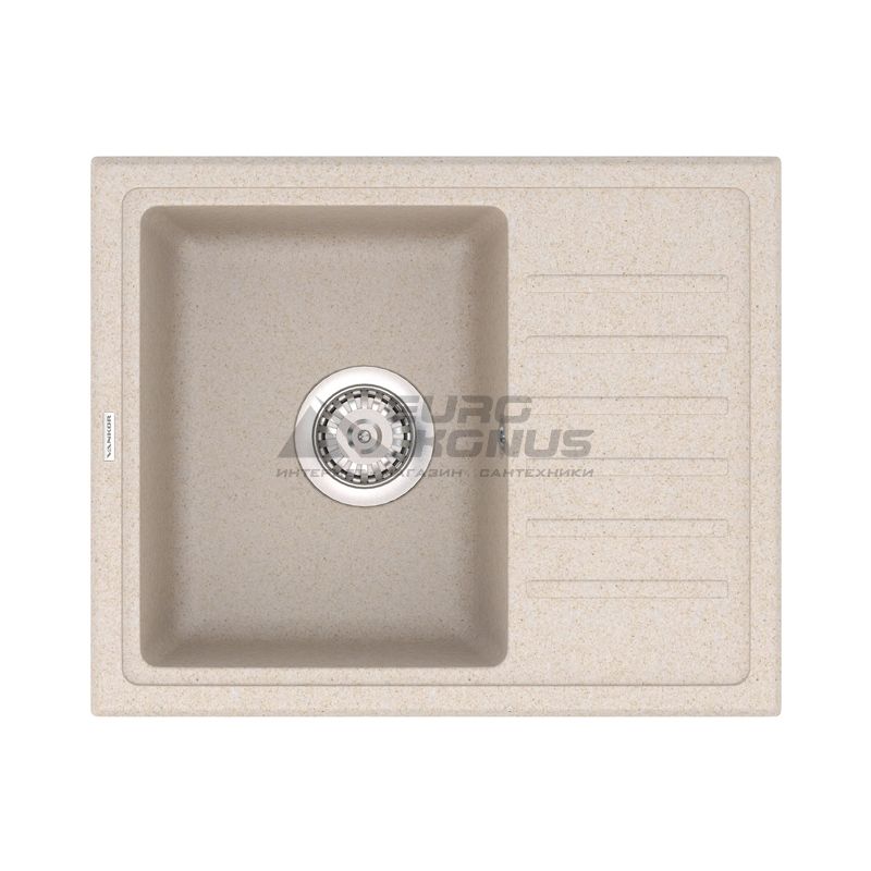 VANKOR Мойка врезная для кухни Lira оборотная beige (LMP 02.55)