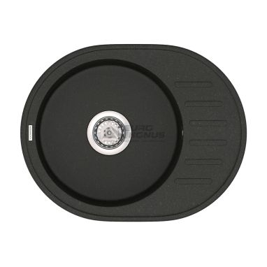 VANKOR Мойка врезная для кухни Lira оборотная black (LMO 02.57)