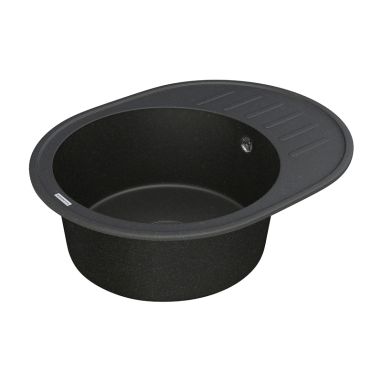 VANKOR Мойка врезная для кухни Lira оборотная black (LMO 02.57)