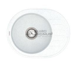 VANKOR Мойка врезная для кухни Lira оборотная White stone (LMO 02.57)