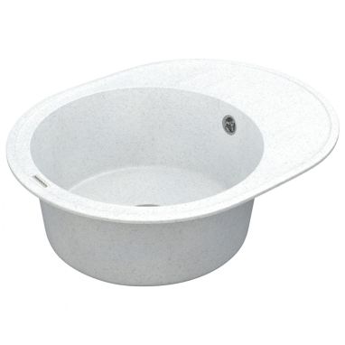 VANKOR Мойка врезная для кухни Lira оборотная White stone (LMO 02.57)