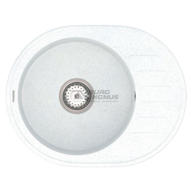 VANKOR Мойка врезная для кухни Lira оборотная White stone (LMO 02.57)