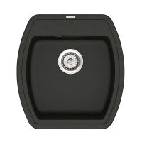 VANKOR Мойка врезная для кухни Norton без крыла black (NMP 01.48)
