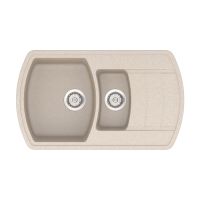 VANKOR Мойка врезная для кухни Norton оборотная beige (NMP 04.86)