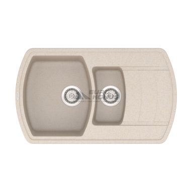 VANKOR Мойка врезная для кухни Norton оборотная beige (NMP 04.86)