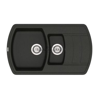 VANKOR Мойка врезная для кухни Norton оборотная black (NMP 04.86)