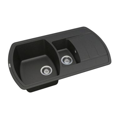 VANKOR Мойка врезная для кухни Norton оборотная black (NMP 04.86)