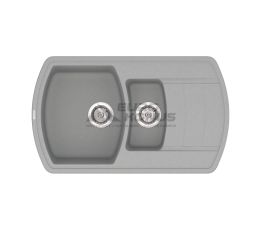VANKOR Мойка врезная для кухни Norton оборотная gray (NMP 04.86)